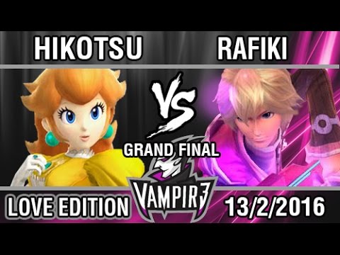 [Vampir3: Love Ed.] Hikotsu (Peach) vs Rafiki (Shulk) SSB4 Grand Final - Top 8