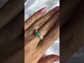 Серебряное кольцо с изумрудом 1.315ct