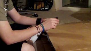 tie the wire and make the holes