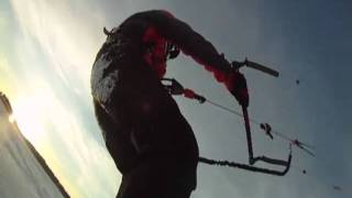 preview picture of video 'Kiteboarding Kuopio Winter 2011'