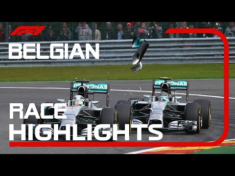 Extended Race Highlights | 2014 Belgian GP - The Hit That Started a War | Hamilton vs Rosberg!