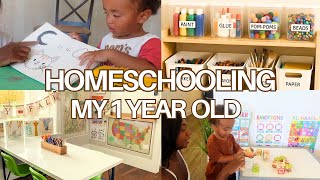 HOW TO TEACH A 1-YEAR-OLD | Homeschool Routine for a 1 Year Old (18-19 Months)