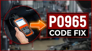 dtc p0965 quickly Fix