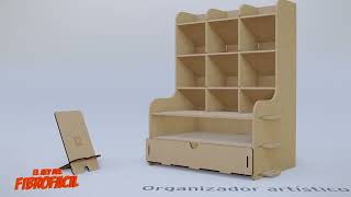 Video de Organizador de Escritorio Artístico + Porta Celular