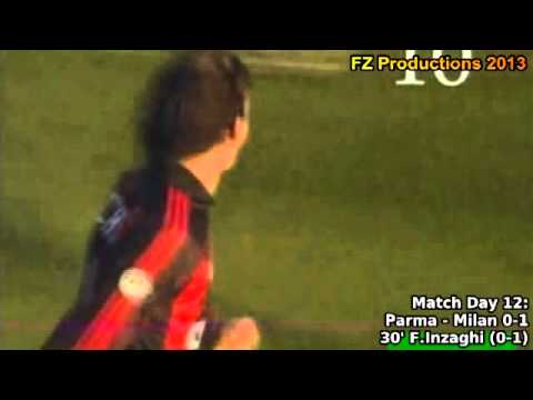 Serie A 2001-2002, day 12 Parma - Milan 0-1 (F.Inzaghi goal)