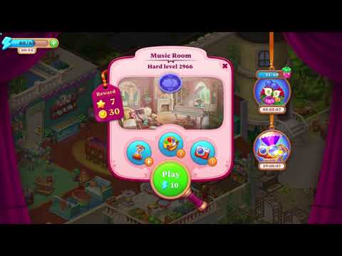 Manor Matters Level 2966 Music Room,  2967 Watermill, 2968 Main Entrance, 2969 Attic Hard,2970 Port