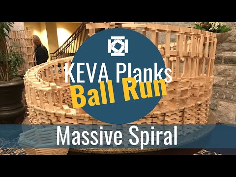 Massive Spiral Ball Run | KEVA Planks