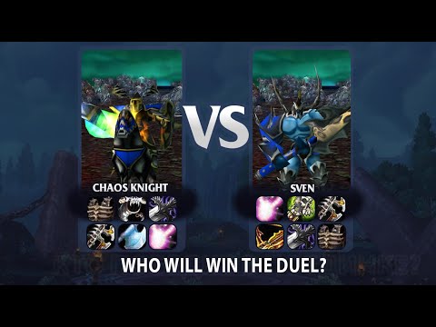 Chaos Knight vs Sven | 1 x 1 | 25 lvl | full slots | who will beat?