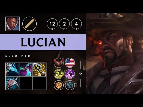 Lucian Mid vs Anivia - NA Grandmaster Patch 25.20