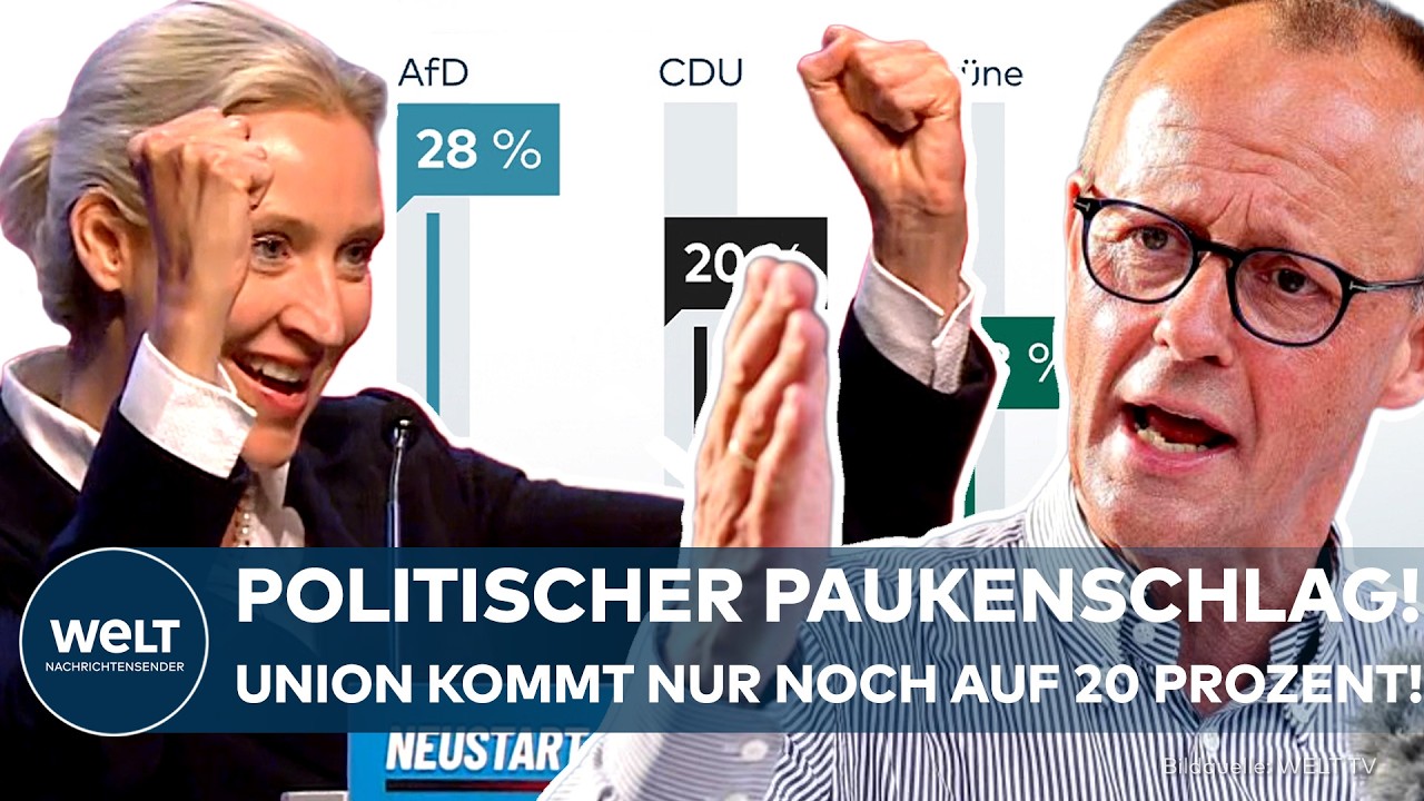 UMFRAGE-BEBEN: AfD thront weiter an der Spitze! Union stürzt auf historischen INSA-Tiefstand!