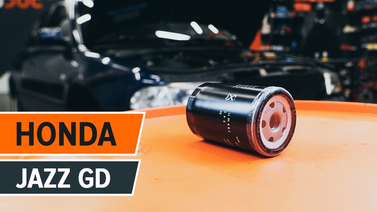 Udskift motorolie og filter - Honda Jazz GD | Brugeranvisning