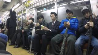 2015-04-08 On the underground, Tokyo