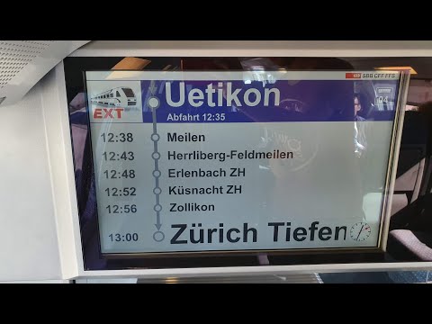 SBB Ansage Begrüssung Extrazug nach Zürich Tiefenbrunnen