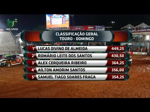 Final do rodeio em touros de Colorado - PR 2017