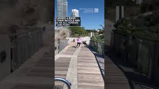 Miami Beach huge wave stuns bystanders, injuring several