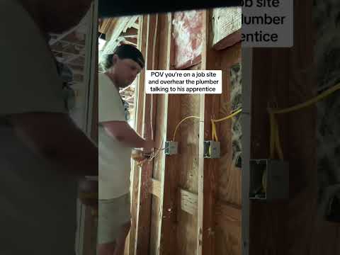 It’s always a plumbers fault 😂 #electricalwork # #electricianlife #plumber #fyp #foryou