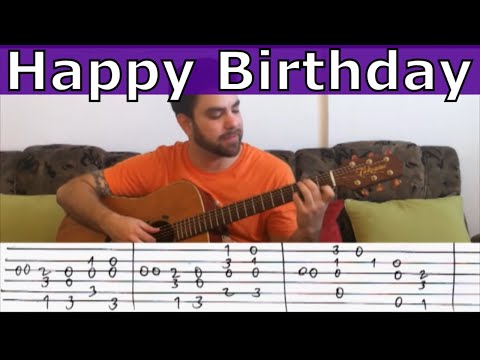 Fingerstyle Tutorial: Happy Birthday ("Extreme" Version) - Guitar Lesson w/ TAB