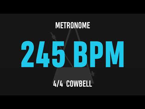 245 BPM 4/4 - Best Metronome (Cowbell)