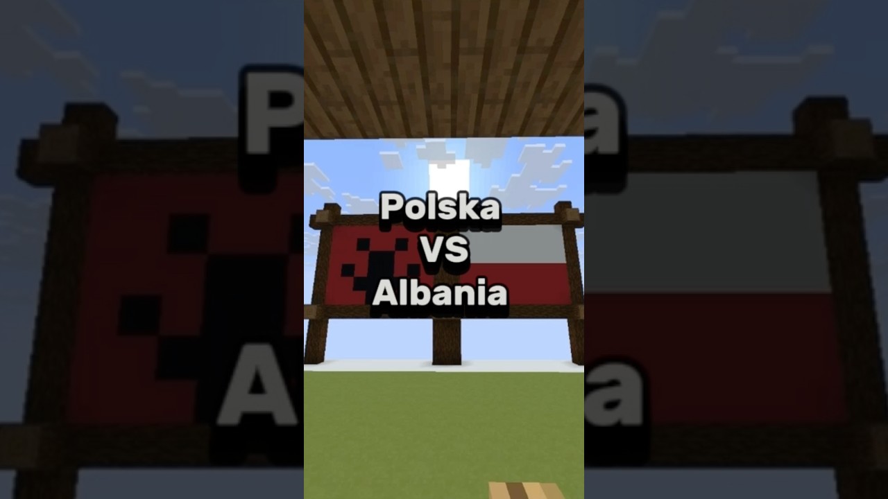 Mecz Polska VS Albania… #shorts #minecraft #youtube