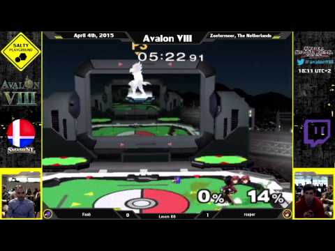 Avalon VIII - Faab (Falco) Vs reaper (Marth) - SSBM Singles Losers R8