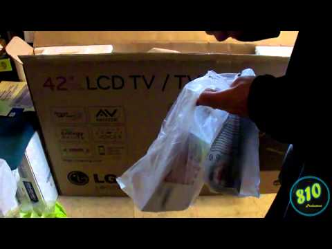 LG 42LK450 LCD HDTV Unboxing