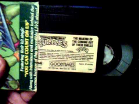 My Ninja Turtles VHS collection TMNT part 1