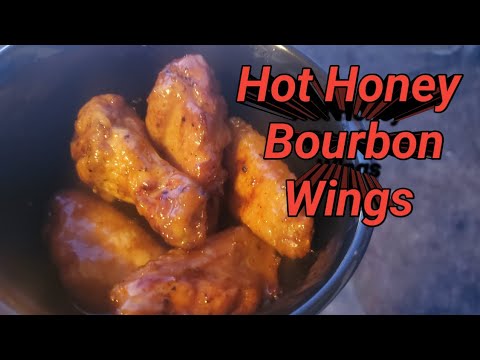 Hot Honey Bourbon Wings @justcookthedamnfood @mikeshothoney #januwings