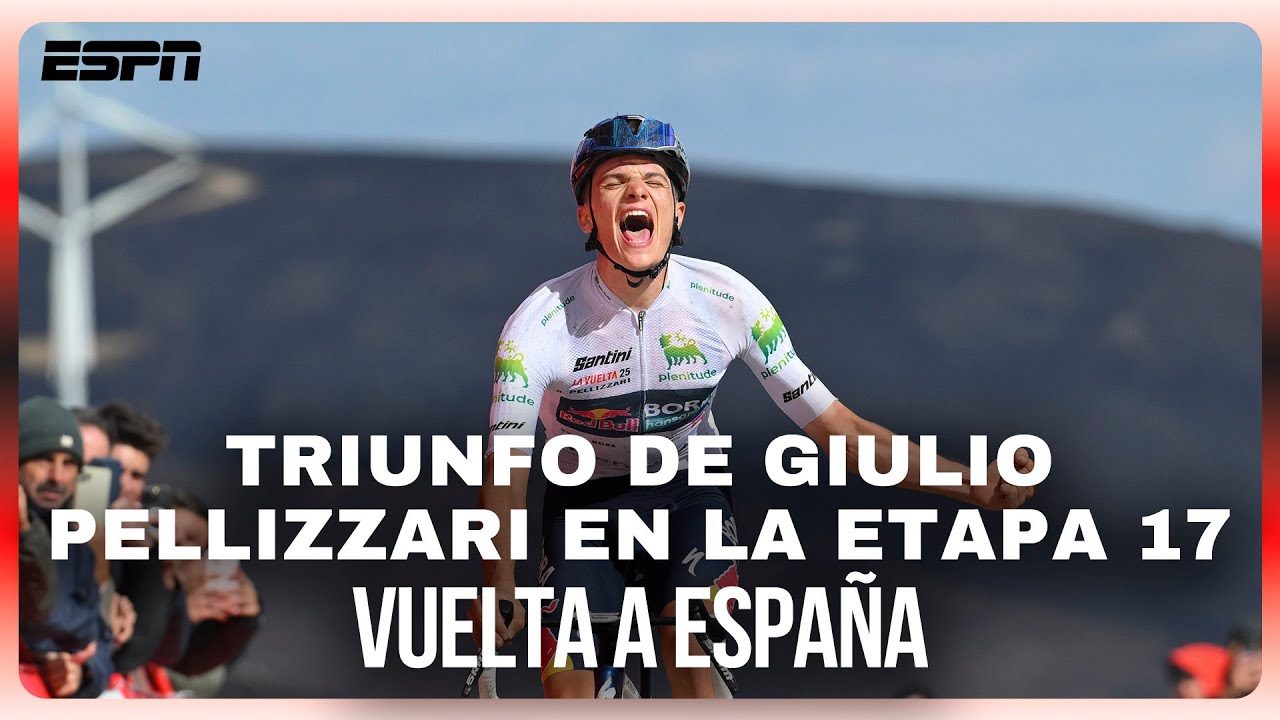 GIULIO PELLIZZARI SE QUEDÓ CON LA VICTORIA EN LA ETAPA 17 DE LA VUELTA A ESPAÑA | RESUMEN