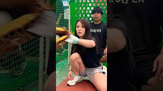 ギャルとデブのキャッチング野球デート #shorts