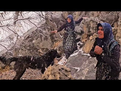 A snowstorm and Akram's dangerous journey to the rocks