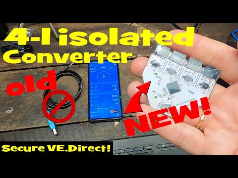 Connect 4 VE.Direct Victron devices to one USB port.  Save space and isolate all your devices!
