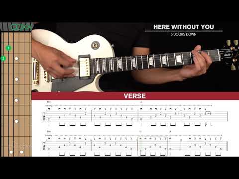 Here Without You Guitar Cover 3 Doors Down 🎸|Tabs + Chords|