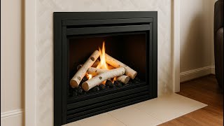 We updated our fireplace with a white birch log set from Amazon — here’s how it turned out