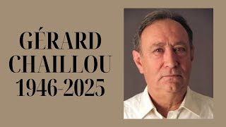 GÉRARD  CHAILLOU #france #théatre #cinéma #télévision #m6 #comédiefrançaise #talent #francophone