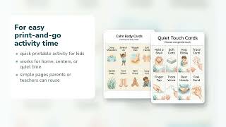 The Coral Reef Calm Kit | Calm Down Cards | Printable PDF | Etsy | 29
