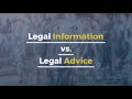 Legal Information Vs Legal Advice