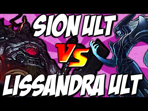 Lissandra Ult vs Sion Ult - Frozen Tomb vs Unstoppable Onslaught by LoL Clash & Combo #lolclash