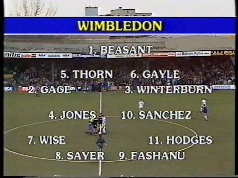 1986/87 - Wimbledon v Spurs (FA Cup 6th Round - 15.3.87)