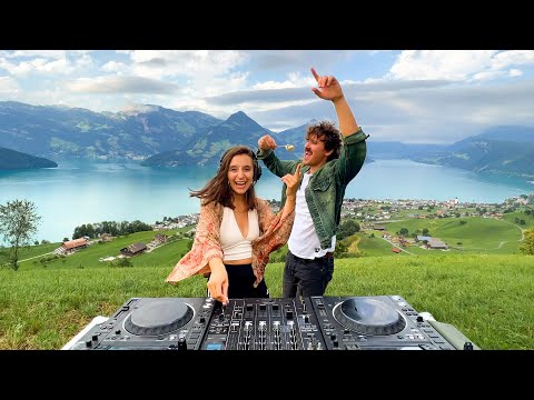 Groovy Deep House Music Mix - Outdoor Cooking in Alps | Swiss Cheese Fondue Dinner