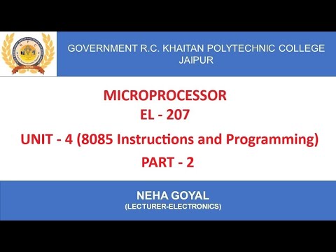 EL207 Unit4 Part2 Addition Instructions by Neha Goyal from R C Khaitan Jaipur