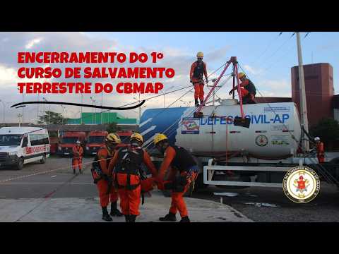 Encerramento do 1º Curso de Salvamento Terrestre do CBMAP