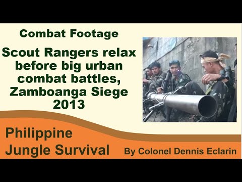 Scout Rangers relax before big urban combat battles -- Combat Footage Zamboanga Siege 2013