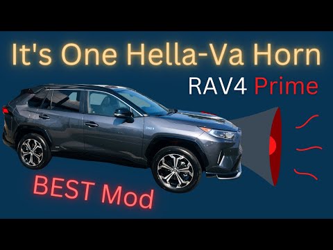 BEST RAV4 Prime Modification | Hella Horn Install and Review | It's One Hella-Va Horn