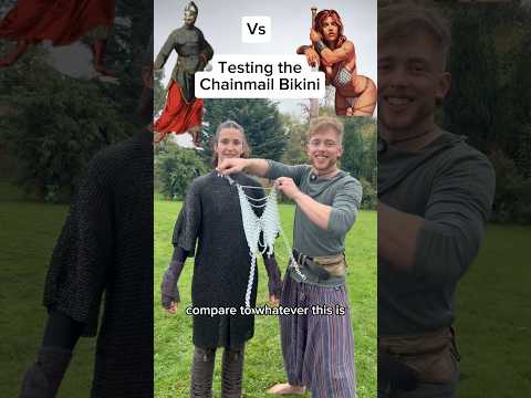 Testing the chainmail bikini