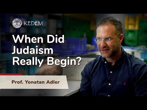When did Judaism begin? Prof. Yonatan Adler - The Origins of Judaism [4K]