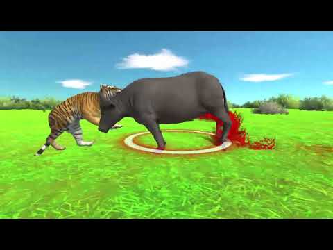 Cape buffalo vs tigers Animal Revolt Battle Simulator