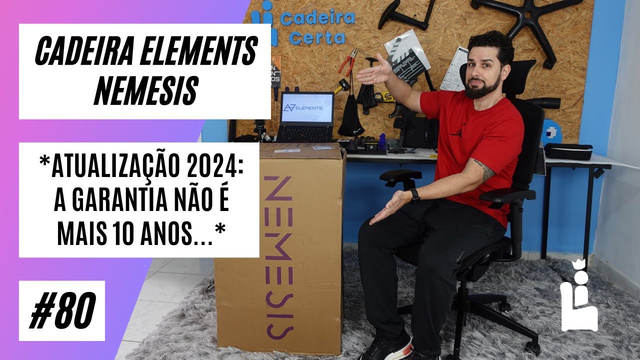 Cadeira Elements Nemesis com 10 anos garantia