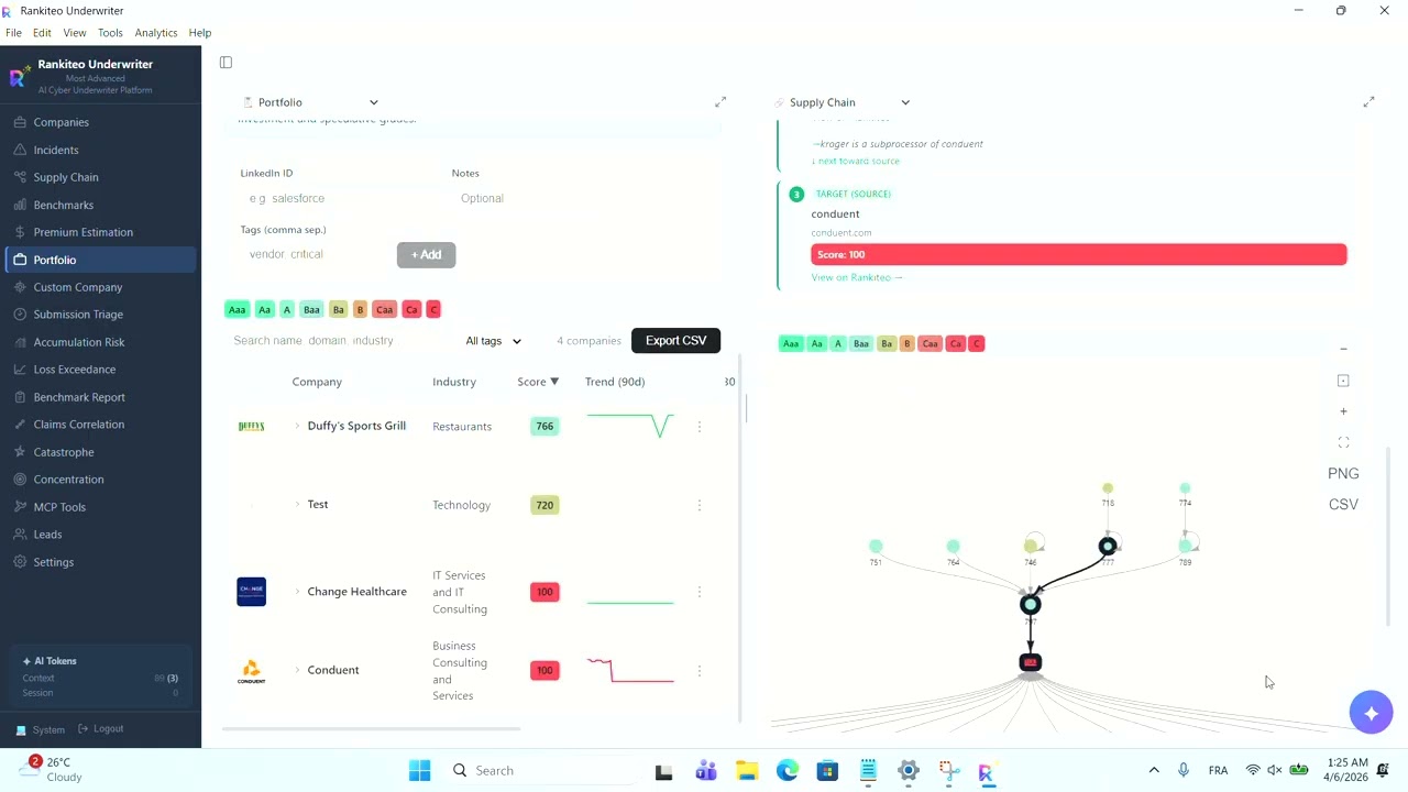 Rankiteo Cyber Underwriter Desktop