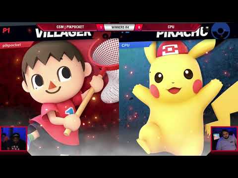 VS Weekly 7/18/19 - Winners R4 - CSM | Pikpocket (Villager) vs CPU (Pikachu) - SSBU