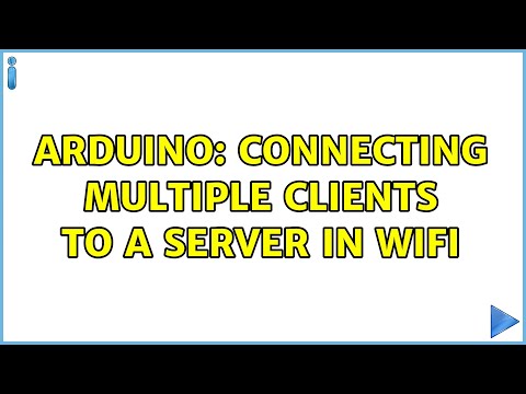 Arduino: Connecting multiple clients to a server in Wifi